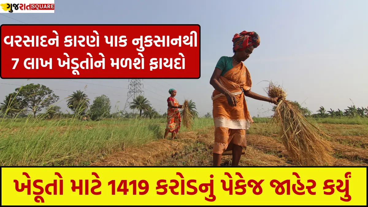 1419 crore package for Gujarat farmers