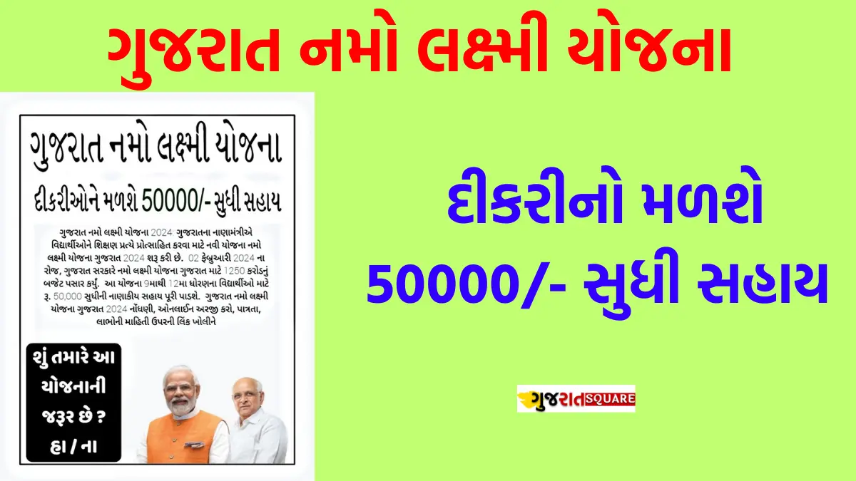 Namo Laxmi Yojana Apply Online 2025 Gujarat
