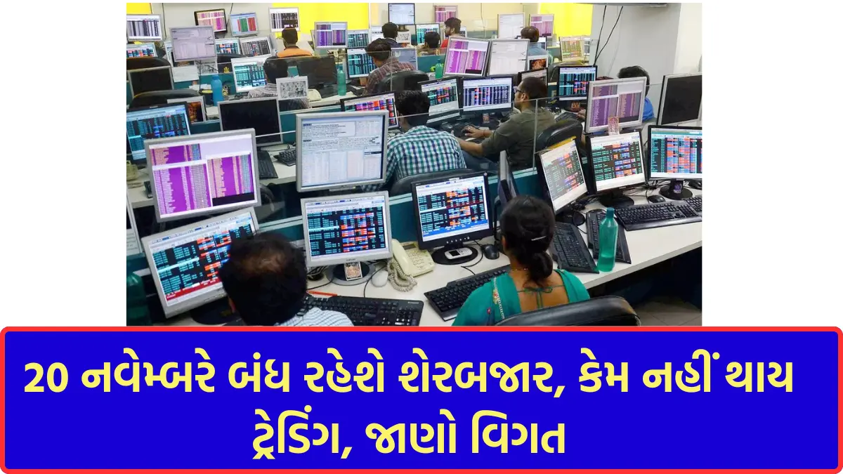 share market holiday 20 november 2024