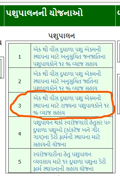 12 dudhala pashu yojana gujarat