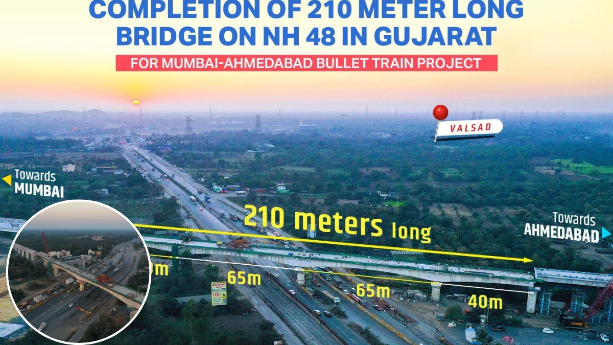 Bullet train project NH 48 in Valsad