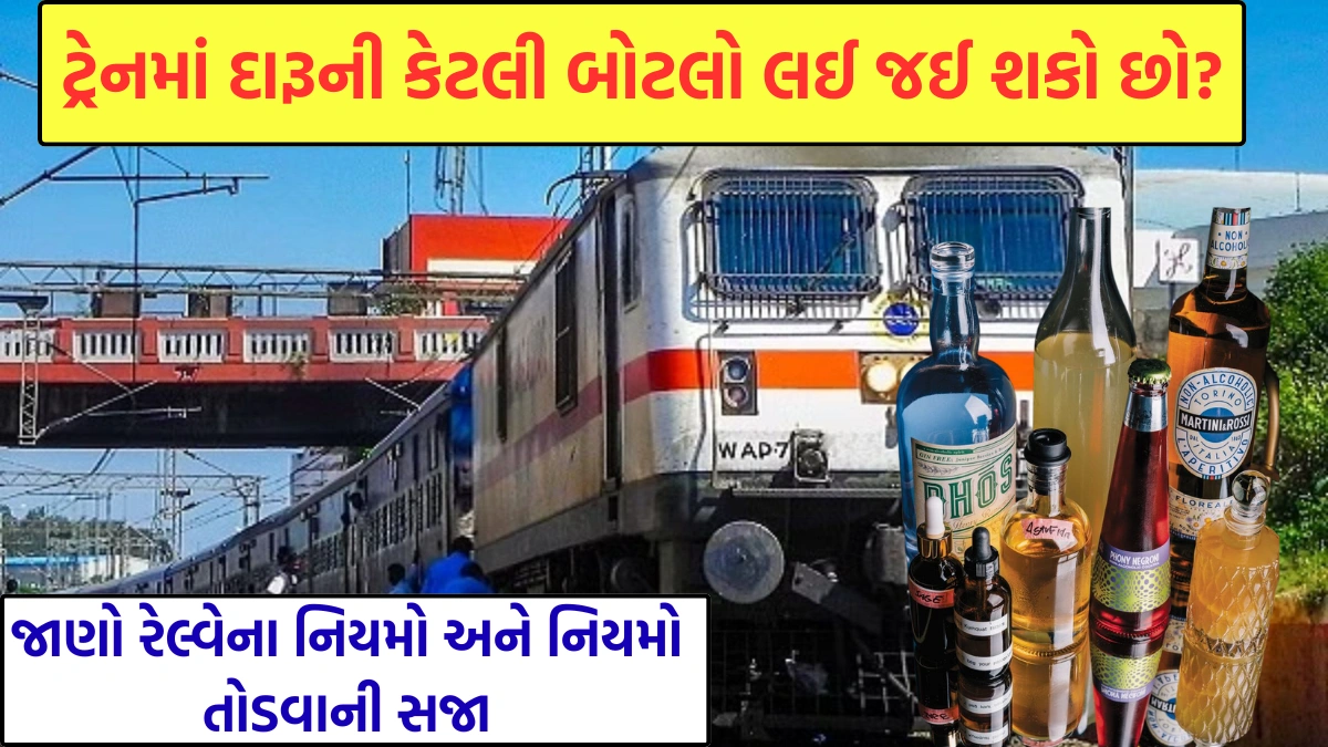 How many bottles of alcohol on the train in india