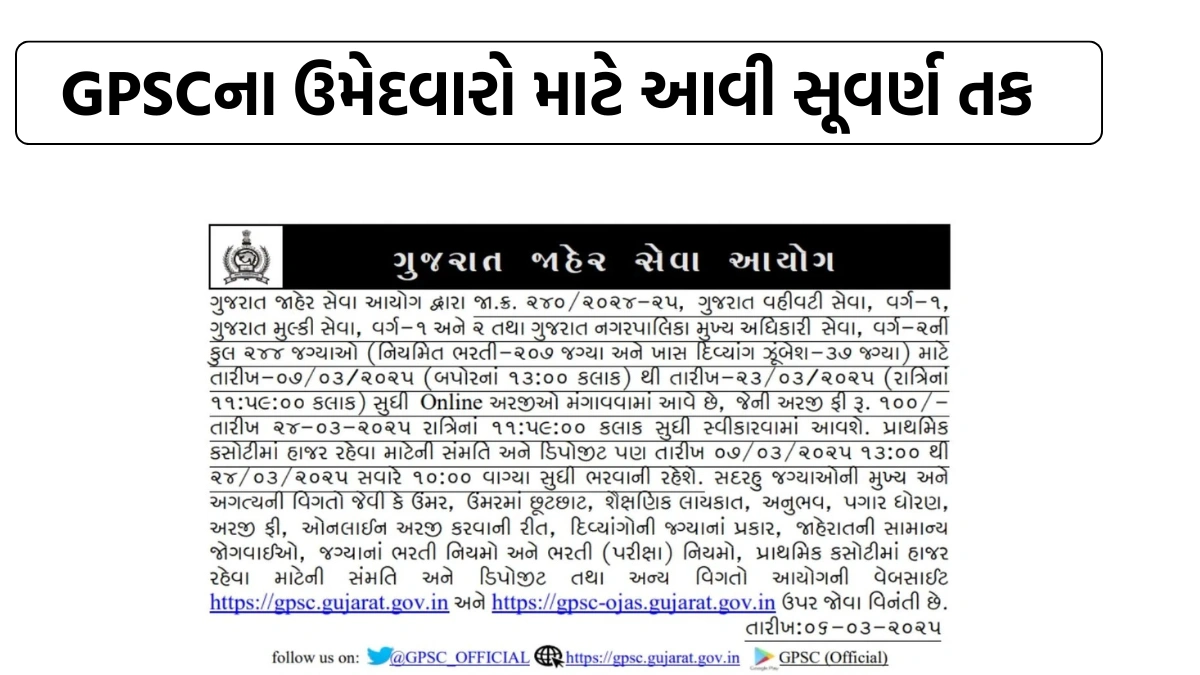 GPSC Recruitment