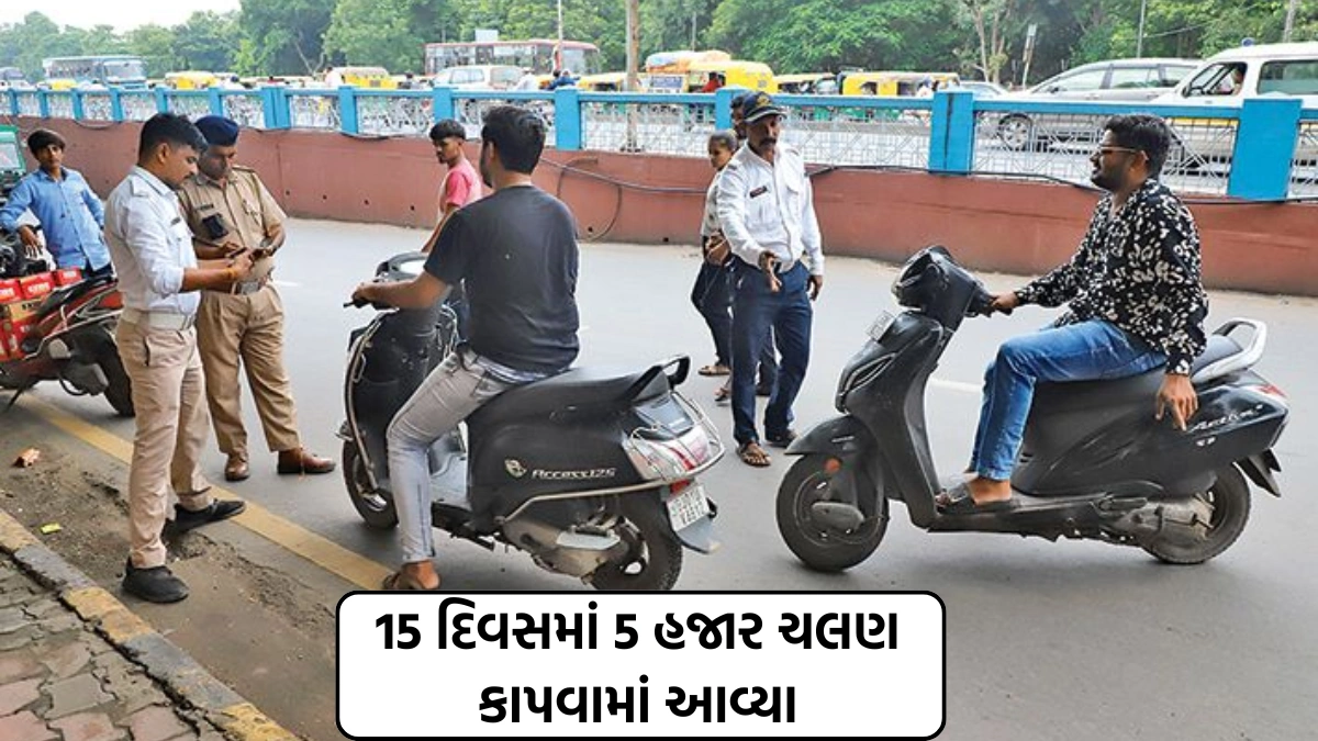 Traffic Fines in Gujarat govt staff Vadodara