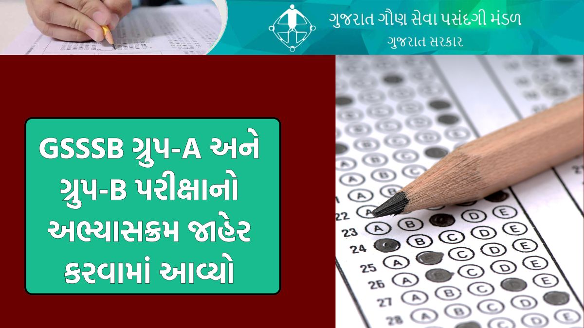 Gsssb cce group a and b syllabus 2026