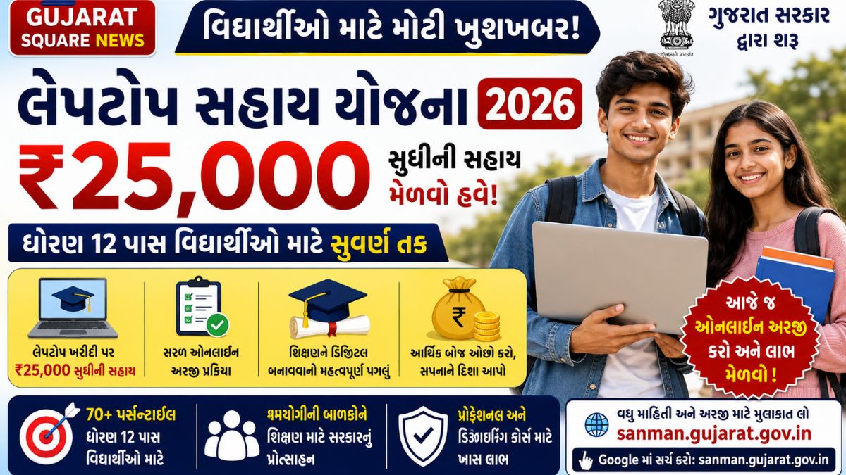 Gujarat Laptop Sahay Yojana 2026