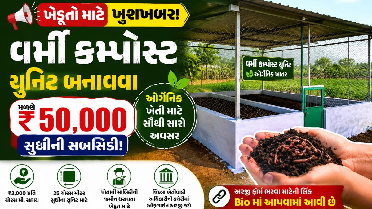 vermicompost subsidy 2026 gujarat