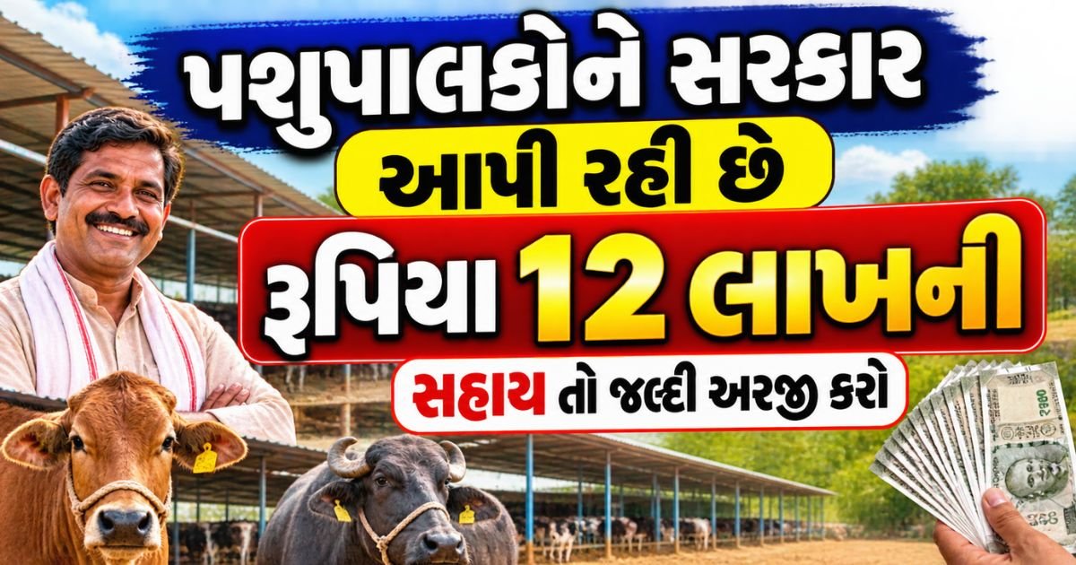 12 dudhala Pashu yojana Gujarat